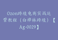 Ozon跨境电商实战运营教程（白桦林跨境）【Ag-0029】-副业圈