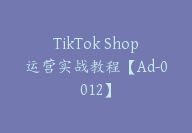 TikTok Shop运营实战教程【Ad-0012】-副业圈