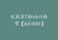 优联荟Tiktok训练营【Ad-0006】-副业圈