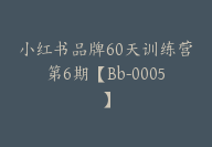 小红书品牌60天训练营第6期【Bb-0005】-副业圈