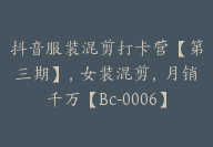 抖音服装混剪打卡营【第三期】，女装混剪，月销千万【Bc-0006】-副业圈