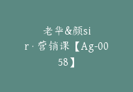 老华&颜sir·营销课【Ag-0058】-副业圈