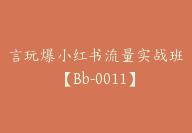 言玩爆小红书流量实战班【Bb-0011】-副业圈