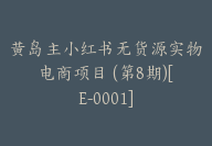 黄岛主小红书无货源实物电商项目 (第8期)[E-0001]-副业圈