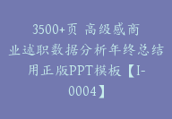 3500+页 高级感商业述职数据分析年终总结用正版PPT模板【I-0004】-副业圈