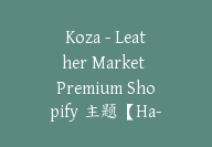 Koza – Leather Market Premium Shopify 主题【Ha-0011】-副业圈