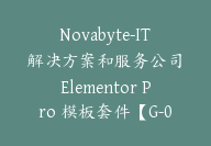 Novabyte-IT 解决方案和服务公司 Elementor Pro 模板套件【G-0064】-副业圈