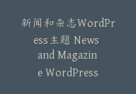 新闻和杂志WordPress主题 News and Magazine WordPress Theme【I-0032】-副业圈