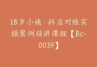 18岁小姨·抖店对账实操案例精讲课程【Bc-0039】-副业圈